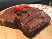 Photo de la Recette: Gâteau Marbré avec Glaçage au Chocolat