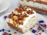 Photo de la Recette: Gâteau Piqué aux Carottes et au Caramel