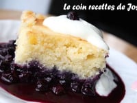 Photo de la Recette: Gâteau Pouding aux Bleuets et Citron