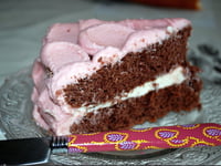 Photo de la Recette: Gâteau Rose au Parfum Cassis