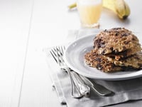 Photo de la Recette: GALETTE D'AVOINE DU MATIN À LA BANANE ET AU CHOCOLAT