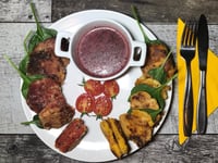 Photo de la Recette: Galettes de Betteraves, Carottes Panées