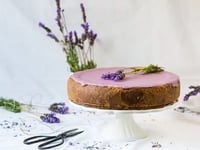 Photo de la Recette: Gâteau au Fromage au Chocolat Blanc et Lavande