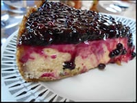Photo de la Recette: Gâteau au Fromage, Garniture de Sureau à L'érable