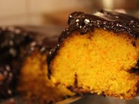 Photo de la Recette: Gâteau aux Carottes, Nappé de Chocolat