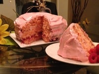 Photo de la Recette: Gâteau aux Framboises
