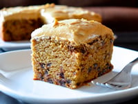 Photo de la Recette: Gâteau-Collation Banane-Sarrasin et son Glaçage au Beurre D'arachide