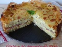 Photo de la Recette: Gâteau de Pommes de Terre, Comté et Jambon Forêt Noire