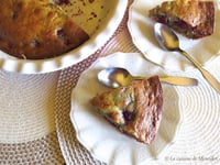 Photo de la Recette: Gâteau Express Banane, Framboises et Chocolat Blanc