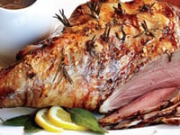 Photo de la Recette: GIGOT D'AGNEAU À L'ÉRABLE ET LÉGUMES CARAMÉLISÉS