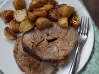 Photo de la Recette: Gigot D'agneau aux Pommes Boulangères