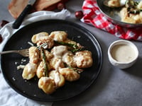 Photo de la Recette: Gnocchis Maison au Parmesan, Noisettes et Asperges