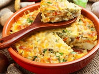 Photo de la Recette: Gratin de Légumes et Champignons au Fromage Râpé