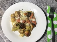 Photo de la Recette: Gratin de Légumes Sauce Champignons