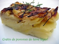 Photo de la Recette: Gratin de Pommes de Terre Léger