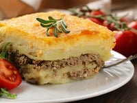 Photo de la Recette: Gratin de Pommes de Terre sur Lit de Viande