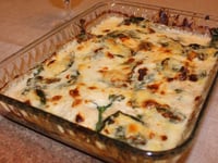 Photo de la Recette: Gratin de Sole Béchamel et Épinards