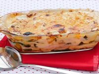 Photo de la Recette: GRATIN DE VEAU ET DE CÉLERI-RAVE AU CHEDDAR MI-FORT