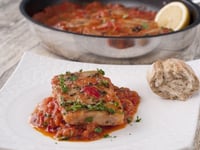 Photo de la Recette: GRILLADE OCÉANE À LA TOMATE