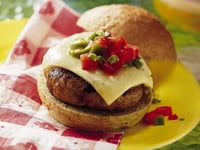 Photo de la Recette: HAMBURGERS DE POULET GRILLÉ À LA MEXICAINE