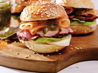 Photo de la Recette: Hamburgers Miniatures au Porc et à la Mozzarella Fraîches