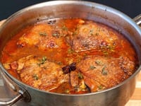 Photo de la Recette: Hauts de Cuisse de Dinde Braisés et Copieux