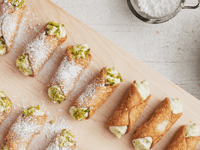 Photo de la Recette: Cannolis au Fromage Ricotta aux Pistaches et à L'orange