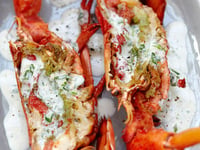 Photo de la Recette: Homard Grillé au Four Sauce à la Crème