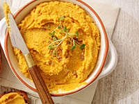 Photo de la Recette: Hummus aux Carottes Rôties et à la Ricotta