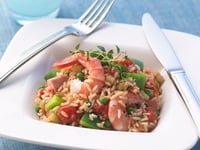 Photo de la Recette: Jambalaya au Jambon et aux Crevettes