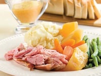 Photo de la Recette: Jambon à L'érable Ananas et Légumes