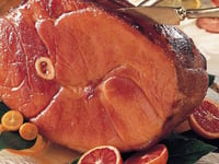Photo de la Recette: Jambon Cuit au Four Glacé à la Cassonade Portion de Groupe