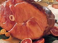 Photo de la Recette: Jambon Cuit au Four glacé à la Cassonade Portion de Groupe