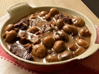 Photo de la Recette: Joue de Boeuf Mijotée aux Champignons