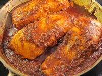 Photo de la Recette: POISSON NORD-AFRICAIN À LA SAUCE PIQUANTE- CHREIME