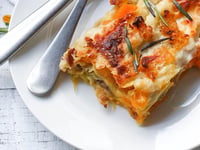 Photo de la Recette: Lasagne à la Courge Musquée à la Saucisse et aux Châtaignes