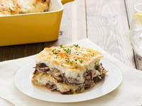 Photo de la Recette: LASAGNE SANS GLUTEN AUX CHAMPIGNONS CRÉMEUX