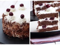 Photo de la Recette: Layer Cake à la façon d'une Forêt Noire Cerises Confites à L'amaretto