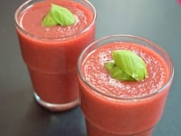 Photo de la Recette: Le cocktail pastèque Framboises La Recette Rafraîchissante