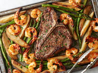 Photo de la Recette: Leaf-Pan Surf et Turf