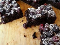 Photo de la Recette: CARRÉS CHOCOLAT ET BLEUETS