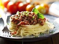 Photo de la Recette: Les spaghettis a la bolognaise