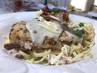 Photo de la Recette: Linguine Sauce Carbonara Poulet et Bacon