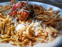Photo de la Recette: Linguinis au Homard, Noix de Saint-Jacques, Parmigiano Reggiano & Vin Blanc