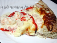 Photo de la Recette: MA PIZZA AUX FRUITS DE MER