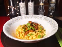 Photo de la Recette: Macaroni à la Viande et Pomme Rouge
