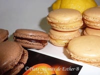 Photo de la Recette: Macarons au Citron, Macarons Choco-orange