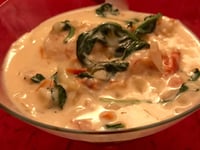 Photo de la Recette: MARTINI DE CREVETTES CRÉMEUSES À LA TOSCANE