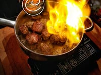 Photo de la Recette: Mignons de Porc Flambés (sauce champignons & whisky à l'érable)