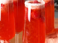 Photo de la Recette: Mimosas Rosés Aromatisés à la Framboise